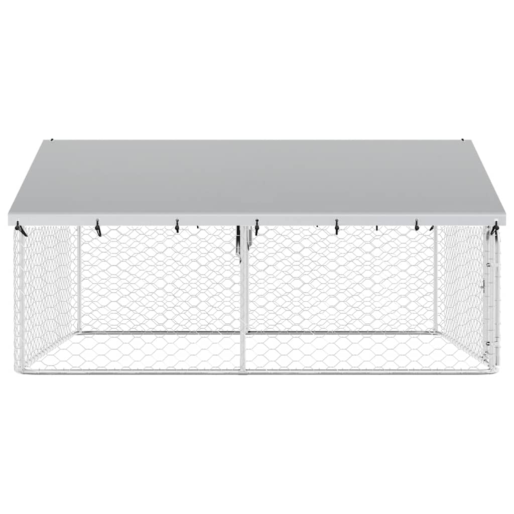 Gabbia per Cani da Esterno con Tetto 300x300x150 cm | homemem39