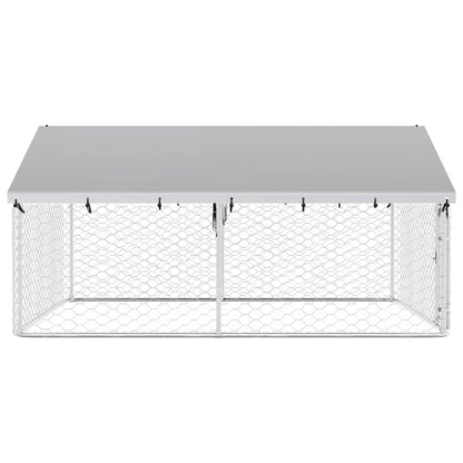 Gabbia per Cani da Esterno con Tetto 300x300x150 cm | homemem39