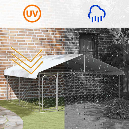 Gabbia per Cani da Esterno con Tetto 300x300x150 cm - homemem39