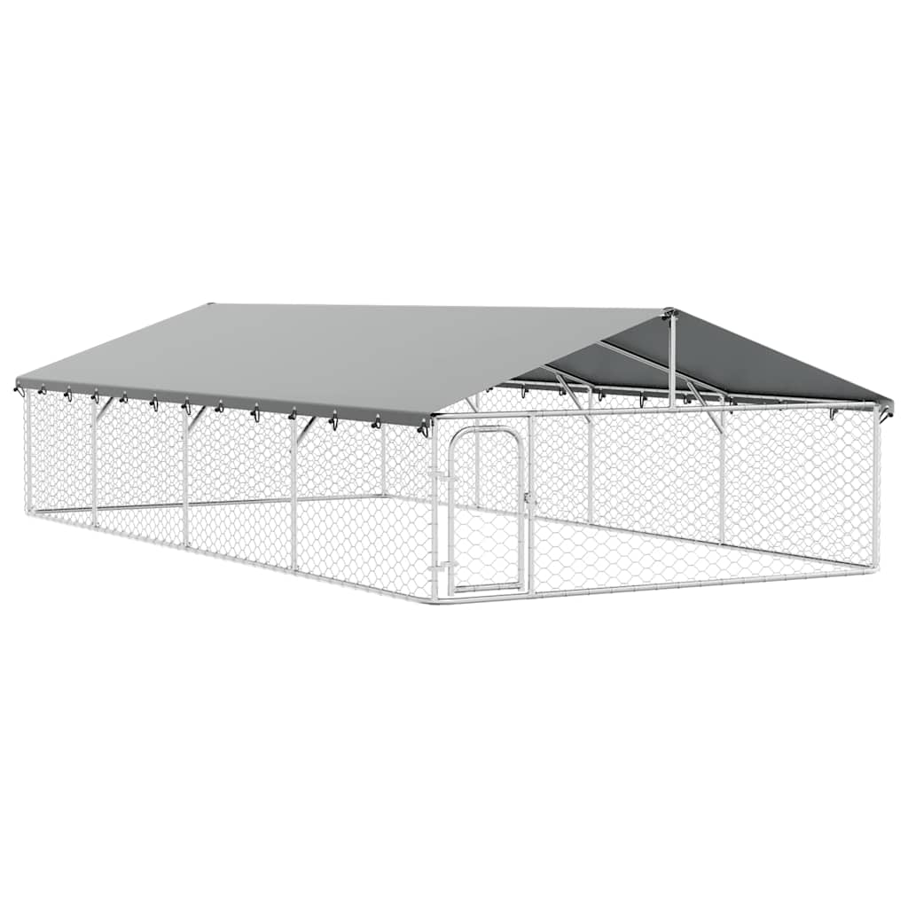Gabbia per Cani da Esterno con Tetto 600x300x150 cm | homemem39