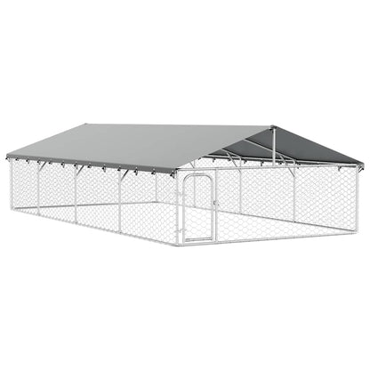 Gabbia per Cani da Esterno con Tetto 600x300x150 cm | homemem39