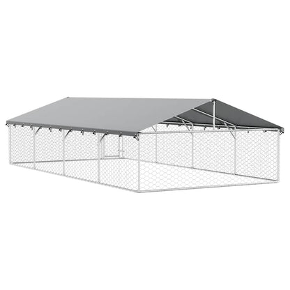 Gabbia per Cani da Esterno con Tetto 600x300x150 cm | homemem39