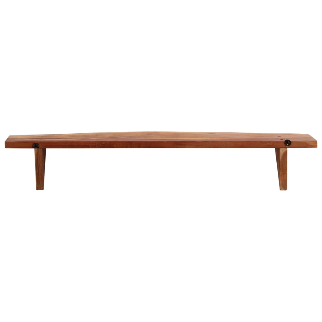 Mensole da Parete 2 pz 110x20x18 cm in Legno Massello di Acacia | homemem39