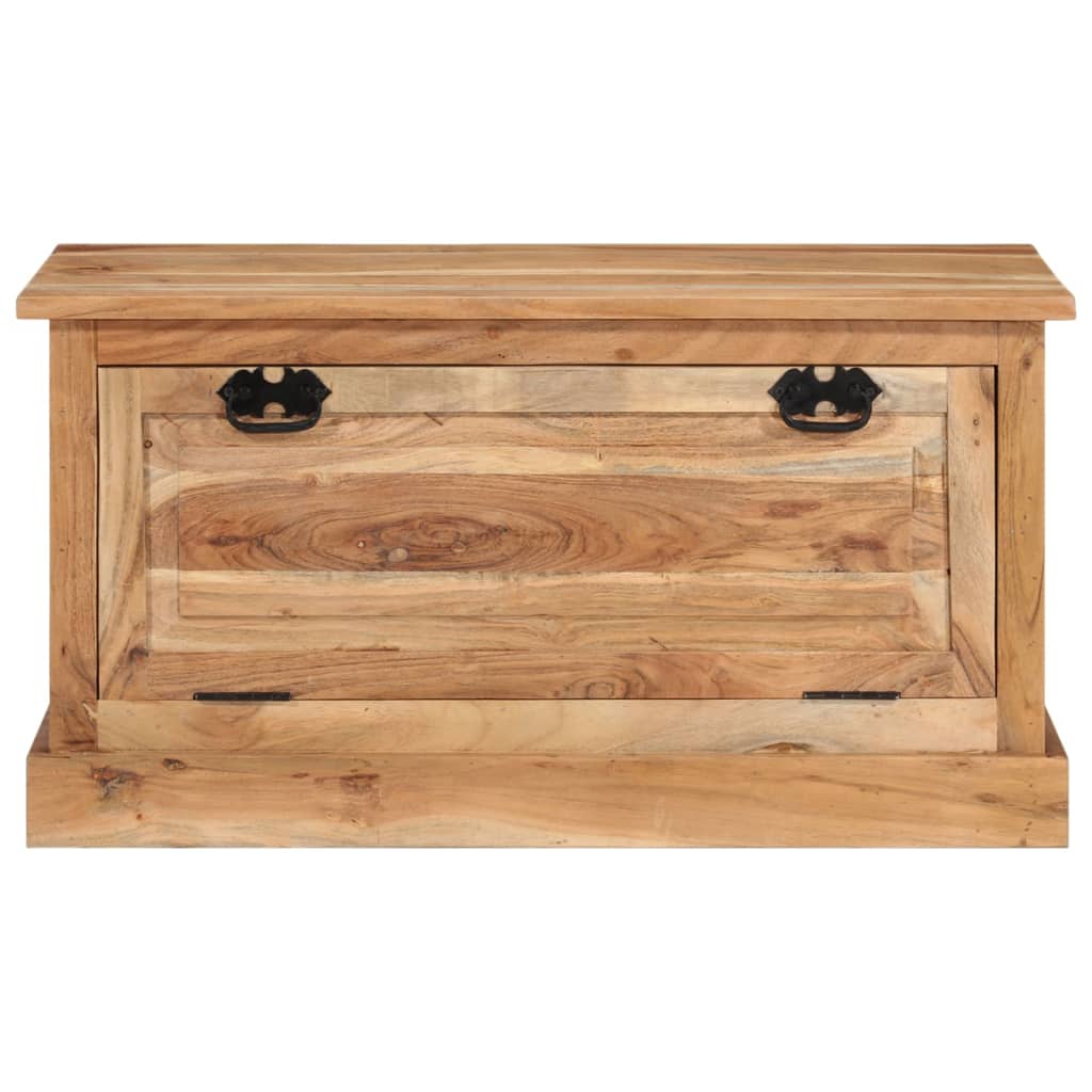 Panca con Scarpiera 85x40x45 cm in Legno Massello di Acacia