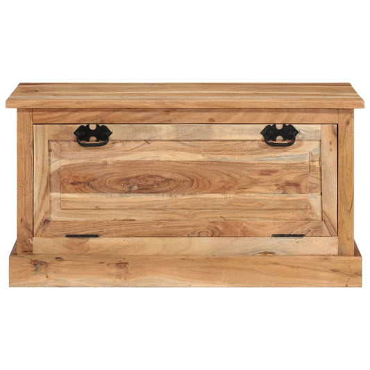 Panca con Scarpiera 85x40x45 cm in Legno Massello di Acacia