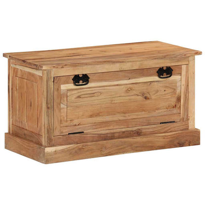 Panca con Scarpiera 85x40x45 cm in Legno Massello di Acacia