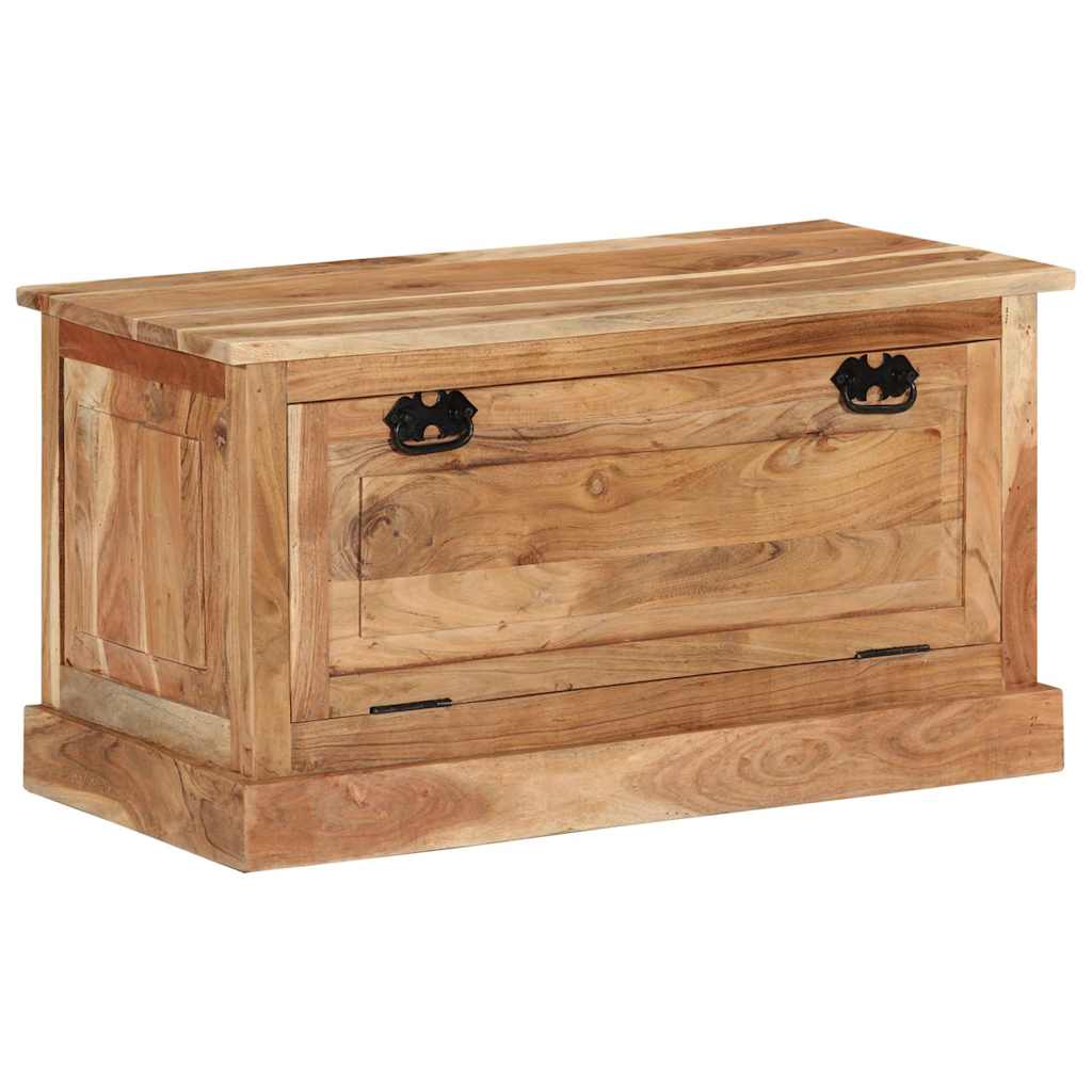 Panca con Scarpiera 85x40x45 cm in Legno Massello di Acacia