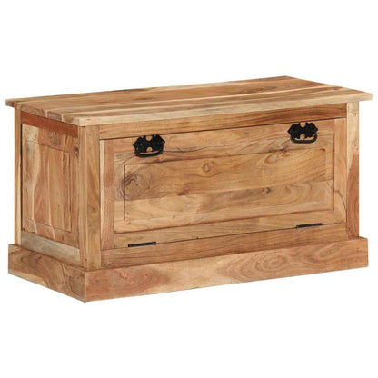 Panca con Scarpiera 85x40x45 cm in Legno Massello di Acacia