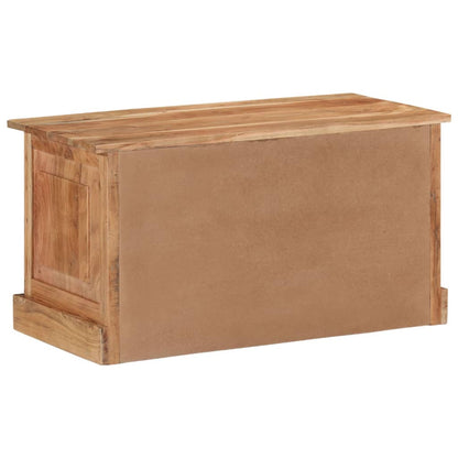 Panca con Scarpiera 85x40x45 cm in Legno Massello di Acacia | homemem39