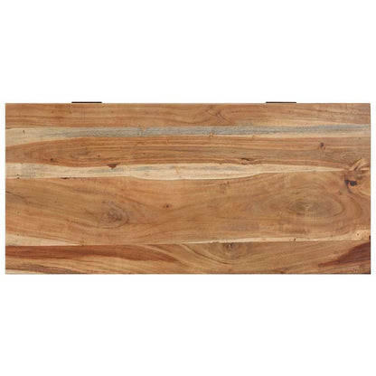 Panca con Scarpiera 85x40x45 cm in Legno Massello di Acacia