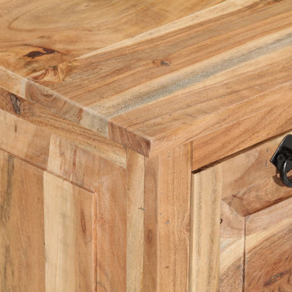 Panca con Scarpiera 85x40x45 cm in Legno Massello di Acacia | homemem39