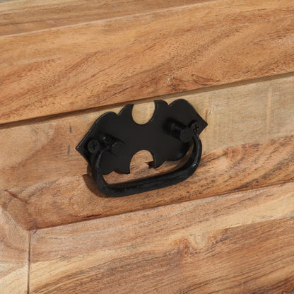 Panca con Scarpiera 85x40x45 cm in Legno Massello di Acacia | homemem39