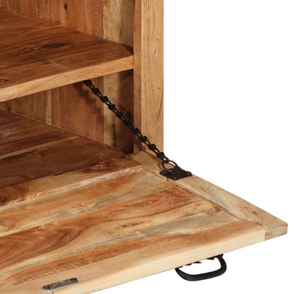 Panca con Scarpiera 85x40x45 cm in Legno Massello di Acacia | homemem39