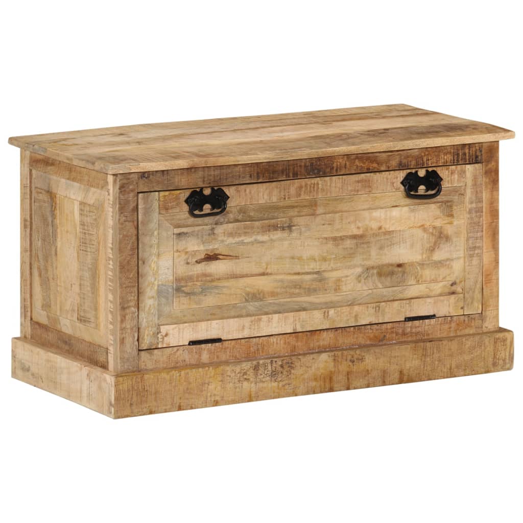 Panca con Scarpiera 85x40x45 cm in Legno Massello di Mango | homemem39