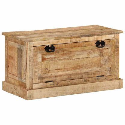 Panca con Scarpiera 85x40x45 cm in Legno Massello di Mango