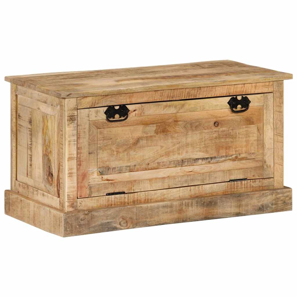 Panca con Scarpiera 85x40x45 cm in Legno Massello di Mango