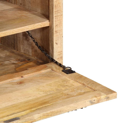 Panca con Scarpiera 85x40x45 cm in Legno Massello di Mango | homemem39