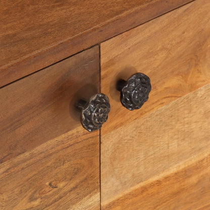 Mobile TV Massello di Acacia con Finitura Ambra 140x30x40 cm