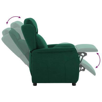 Poltrona reclinabile Verde scuro 67.5 x 93.5 x 101.5 cm Tessuto