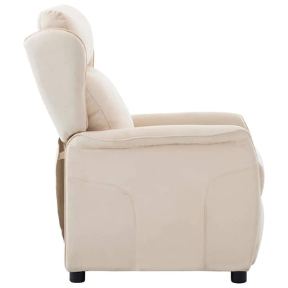 Poltrona reclinabile Crema 67.5 x 93.5 x 101.5 cm Tessuto