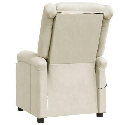 Poltrona Massaggiante Bianco Crema in Similpelle | homemem39