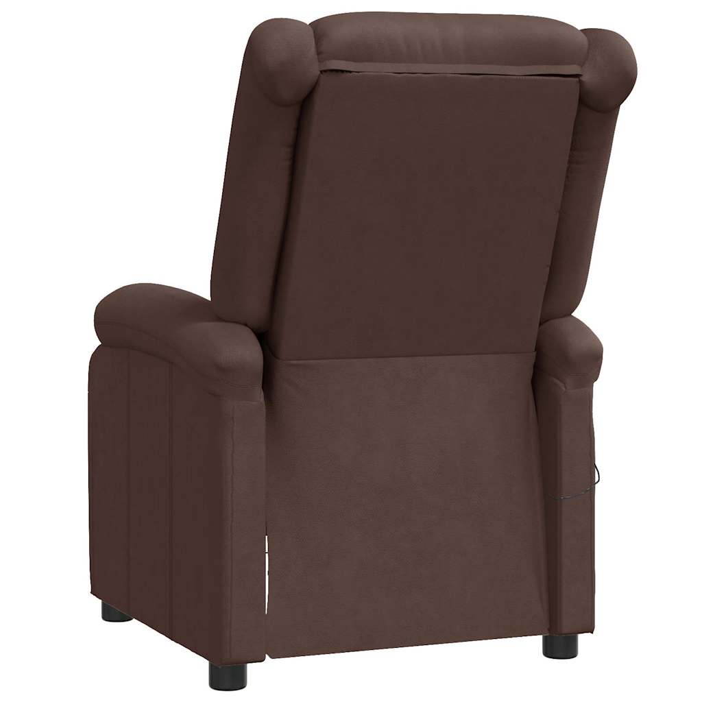 Poltrona Massaggiante Marrone in Similpelle | homemem39