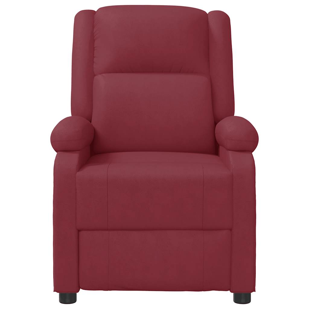 Poltrona Massaggiante Rosso Vino in Similpelle | homemem39