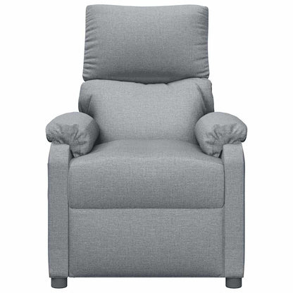 Poltrona Reclinabile in Tessuto Grigio Chiaro - homemem39