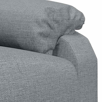 Poltrona Reclinabile in Tessuto Grigio Chiaro - homemem39