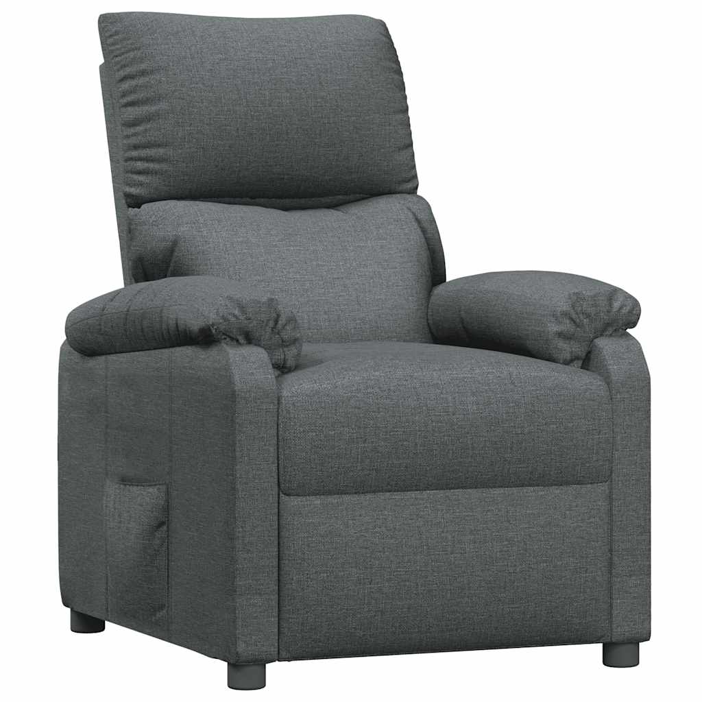 Poltrona Reclinabile in Tessuto Grigio Scuro - homemem39
