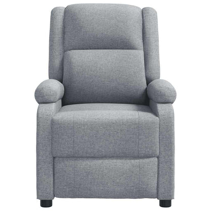 Poltrona Reclinabile in Tessuto Grigio Chiaro - homemem39