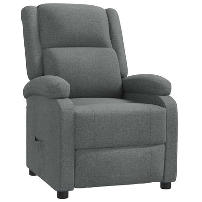Poltrona Reclinabile in Tessuto Grigio Scuro - homemem39