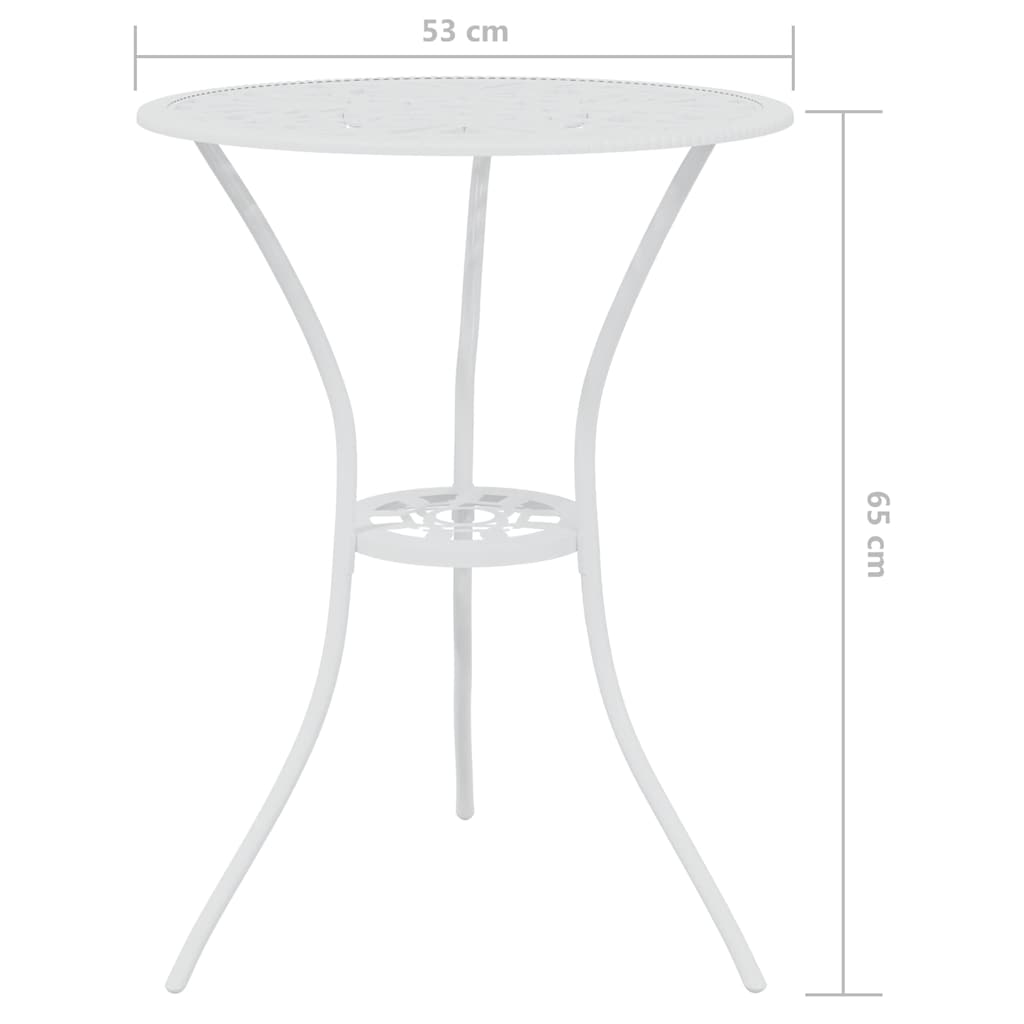 Set da Bar 3 pz in Alluminio Pressofuso Bianco
