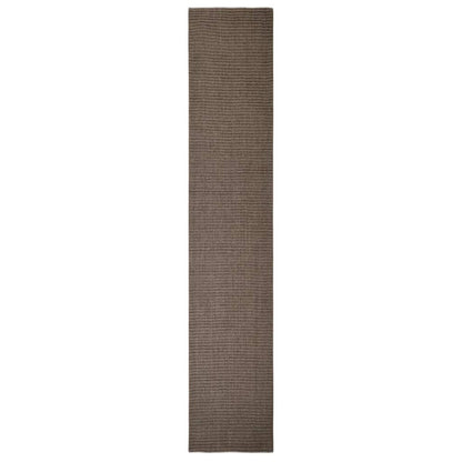 Tappeto in Sisal Naturale 66x350 cm Marrone - homemem39