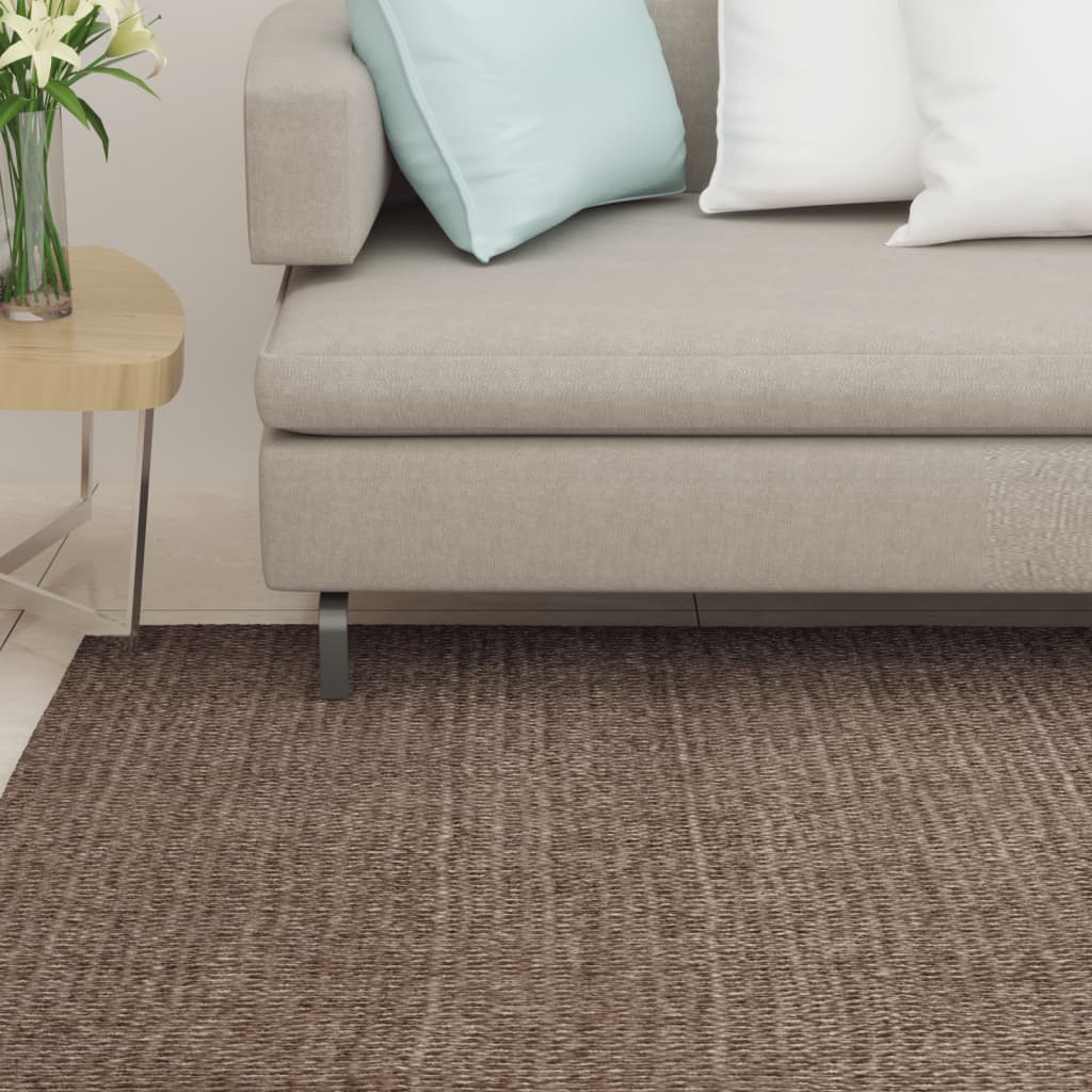 Tappeto in Sisal Naturale 66x350 cm Marrone - homemem39