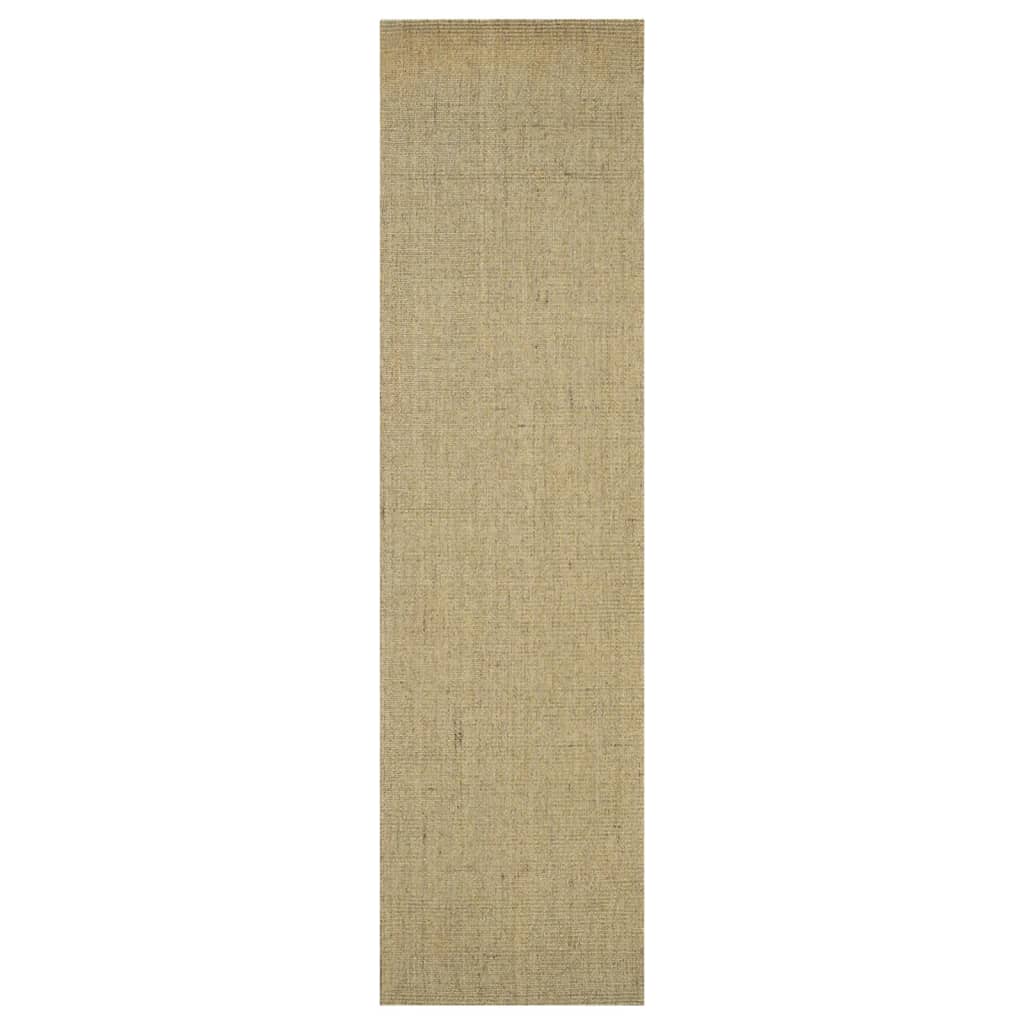 Tappeto in Sisal Naturale 66x250 cm Verde