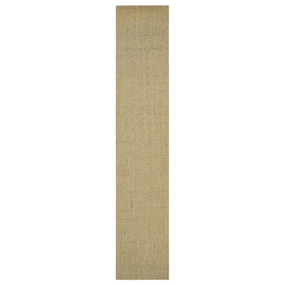 Tappeto in Sisal Naturale 66x350 cm Verde - homemem39