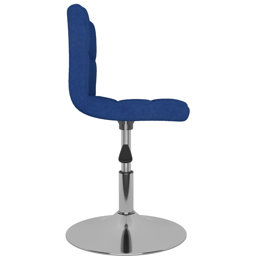 Sedie da Pranzo Girevoli 4 pz Blu in Tessuto | homemem39