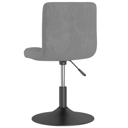 Sedie da Pranzo Girevoli 4 pz Grigio Scuro in Velluto | homemem39