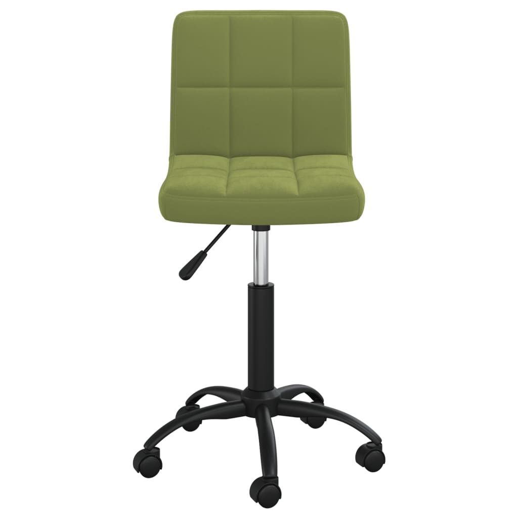 Sedia da Pranzo Girevole Verde Chiaro in Velluto | homemem39