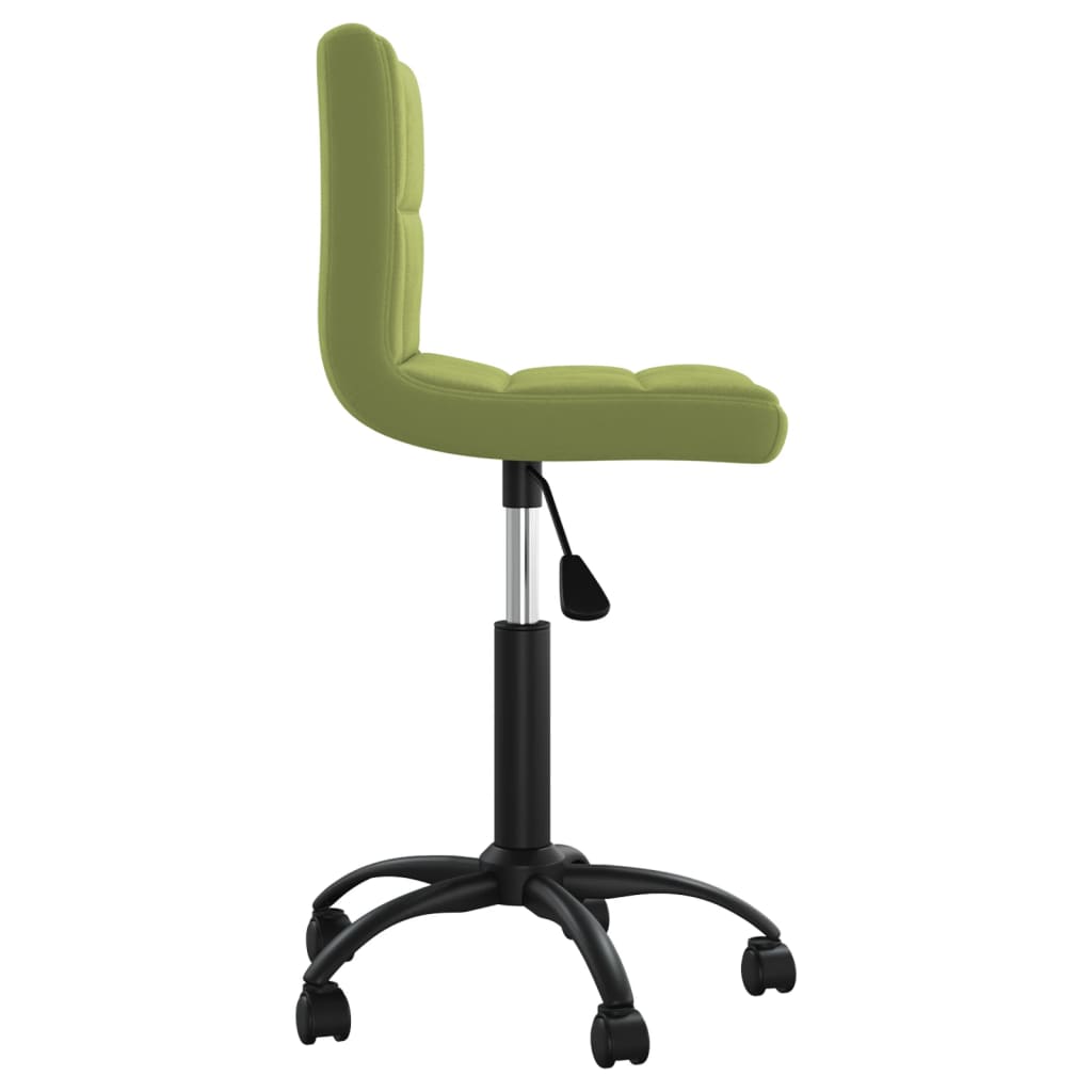 Sedia da Pranzo Girevole Verde Chiaro in Velluto | homemem39