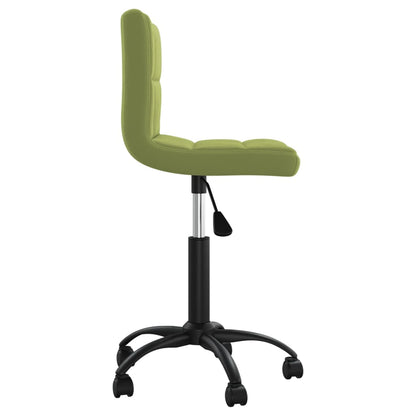 Sedia da Pranzo Girevole Verde Chiaro in Velluto | homemem39