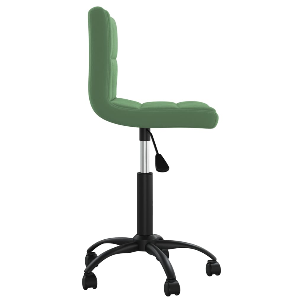 Sedia da Pranzo Girevole Verde Scuro in Velluto | homemem39