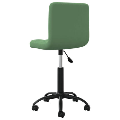 Sedia da Pranzo Girevole Verde Scuro in Velluto | homemem39