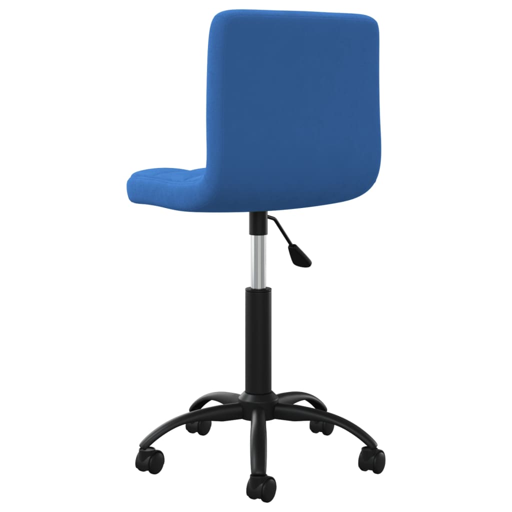 Sedia da Pranzo Girevole Blu in Velluto | homemem39