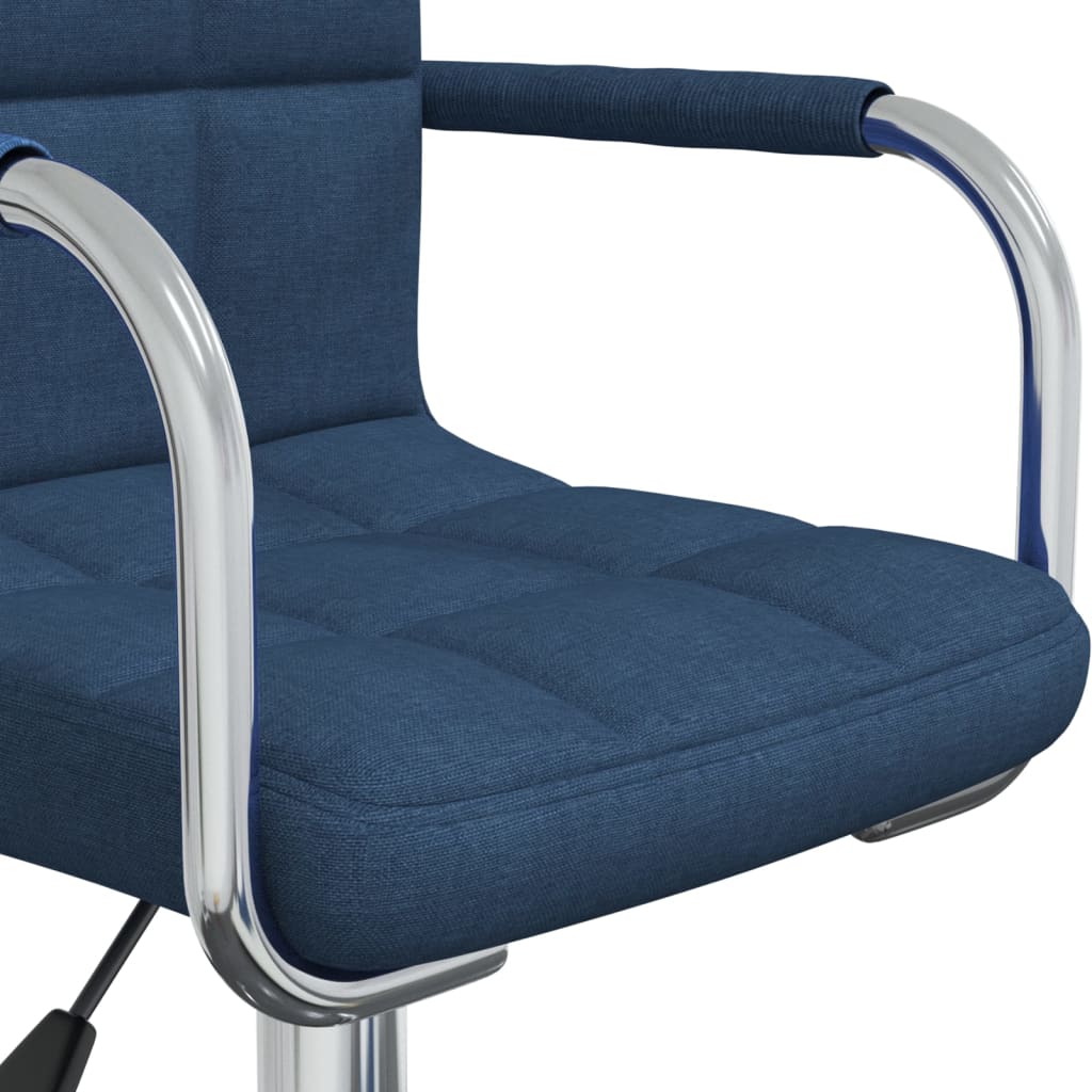Sedia da Ufficio Girevole Blu in Tessuto | homemem39