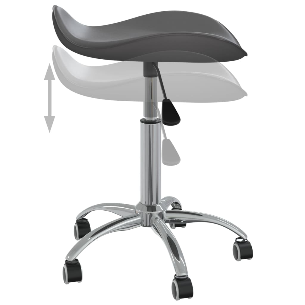 Sedia da Ufficio Grigia in Similpelle - homemem39