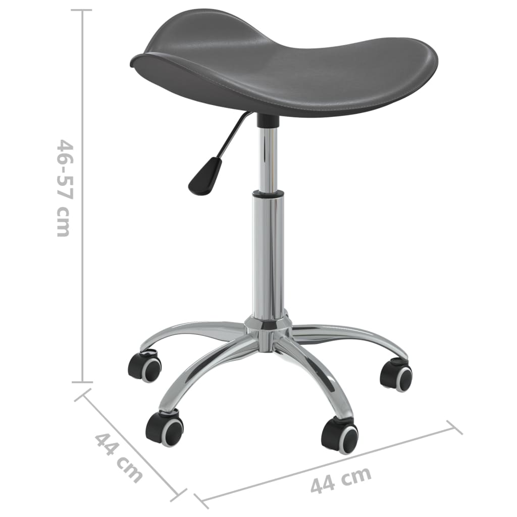 Sedia da Ufficio Grigia in Similpelle - homemem39