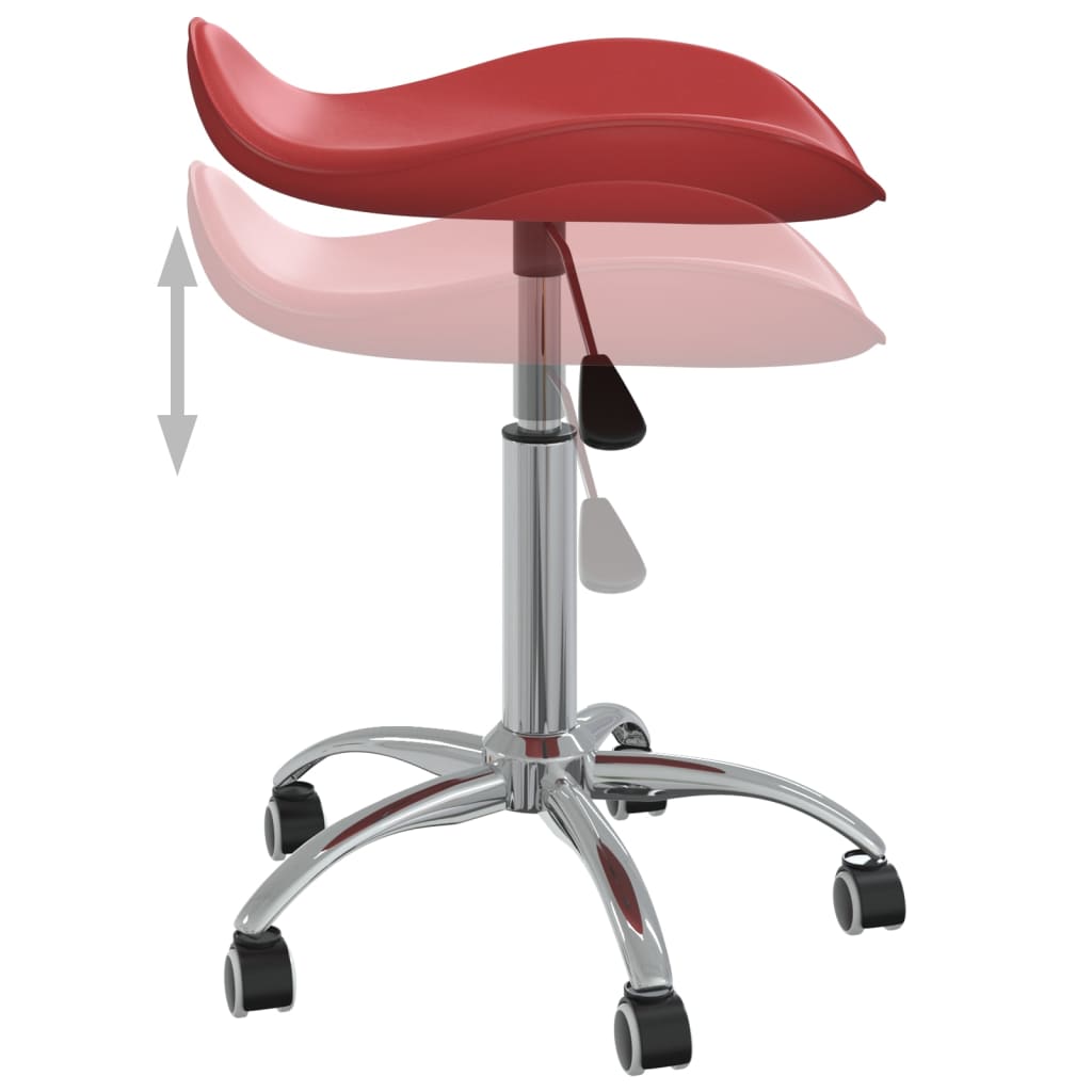Sedia da Ufficio Rosso Vino in Similpelle - homemem39
