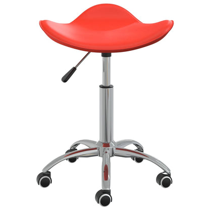 Sedia da Pranzo Girevole Rosso in Similpelle | homemem39